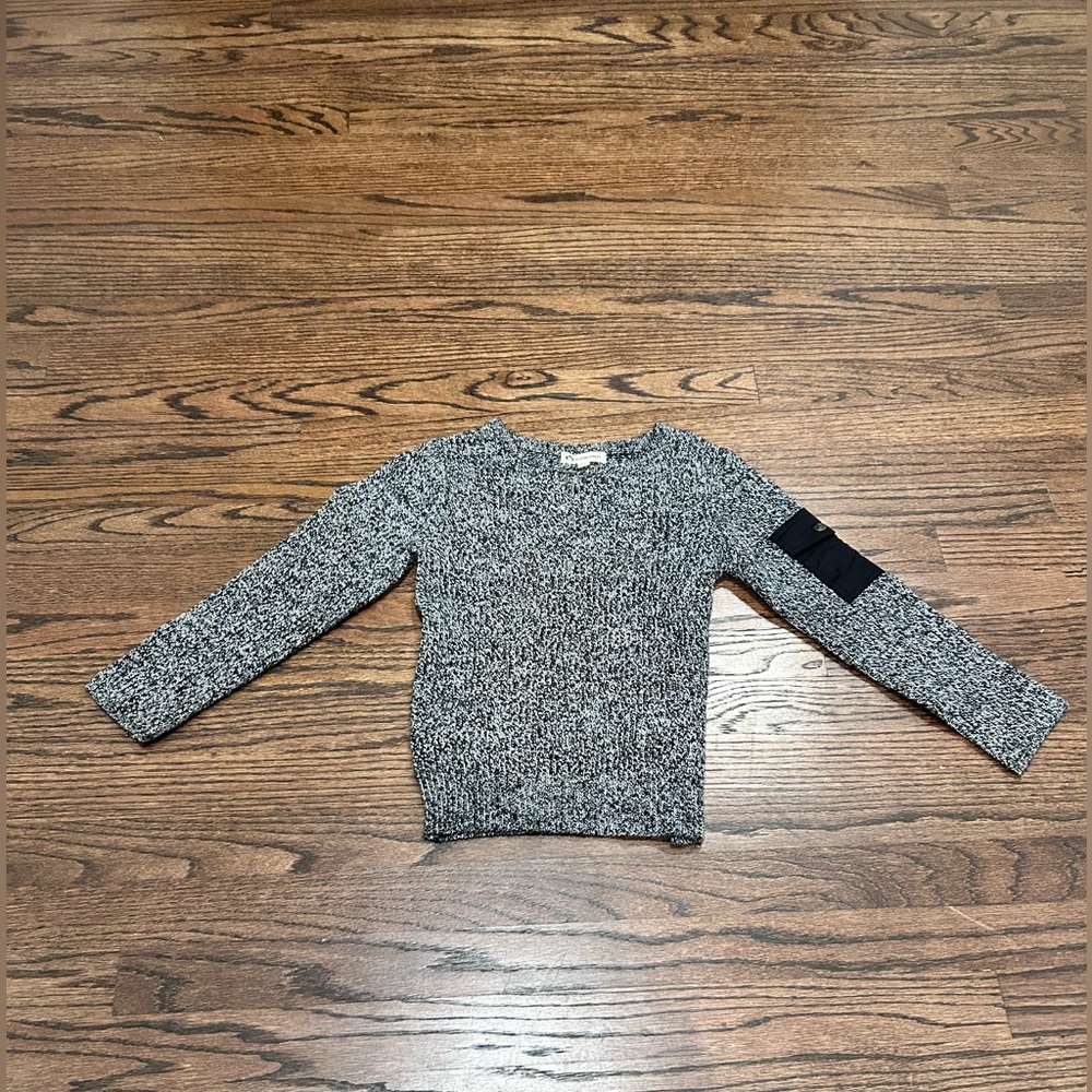 Appaman Black and White Crewneck Sweater